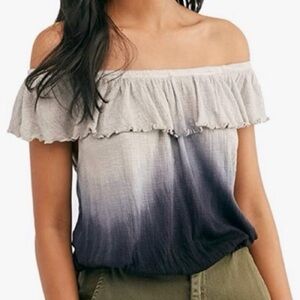 Free People Ombré Off-Shoulder Blouse (047)